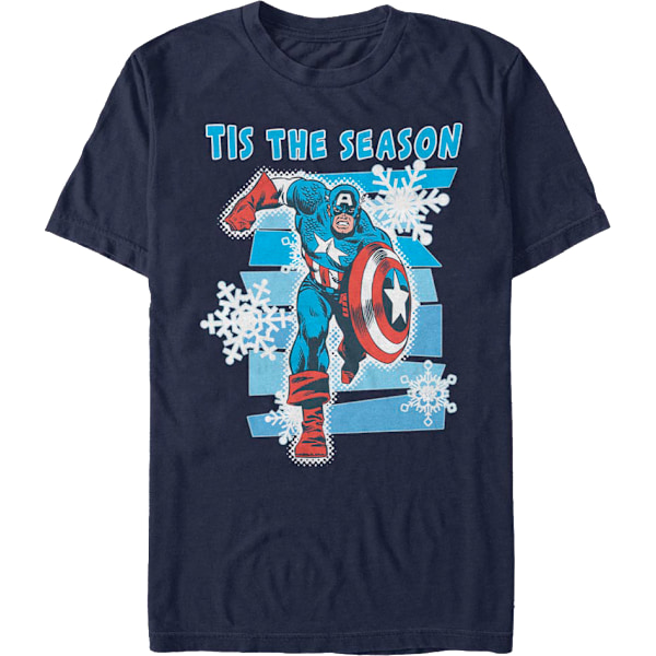 Captain America Tis The Season Marvel Comics T-paita Uusi XXXL