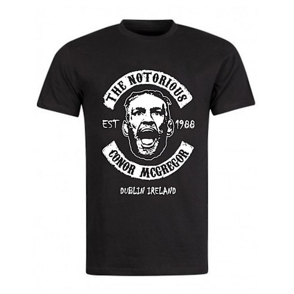 Conor McGregor T-shirt Svart The Notorius Dublin XXL