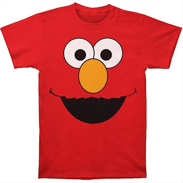Sesame Street Elmo -kasvot Punainen T-paita M
