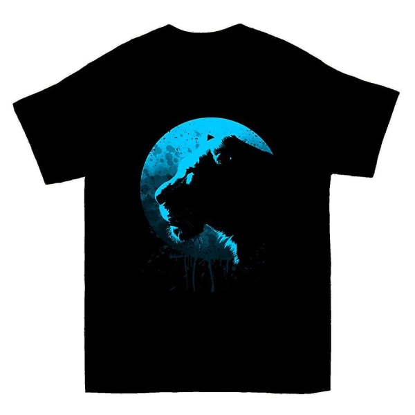 Lion Blue Circle T-shirt S