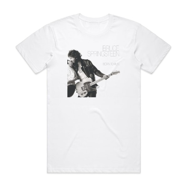 Bruce Springsteen Born To Run Album Cover T-Shirt Vit L