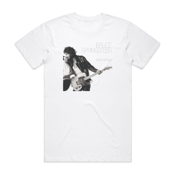 Bruce Springsteen Born To Run Album Cover T-Shirt Vit M