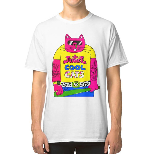 Cool Cats - Gul / Justice Cat T-shirt XL