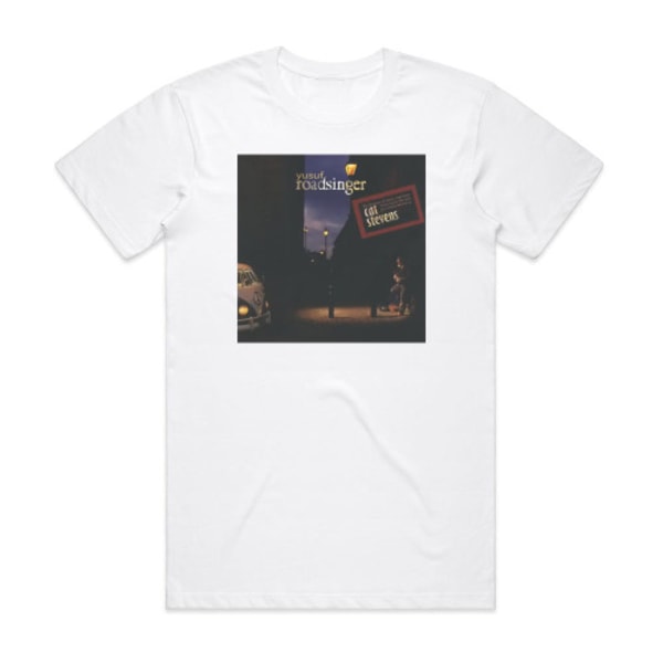 Yusuf Islam Roadsinger Albumomslag T-shirt Vit XL