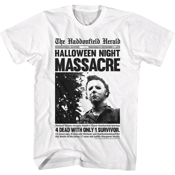 Michael Myers Rubrik Halloween T-Shirt XL