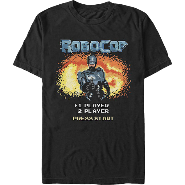 Videospil Start Skærm Robocop T-Shirt M