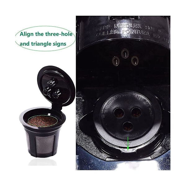Ninja Dual Brew Återanvändbara K-Cup Kaffe Filter Påfyllningsbara Kaffe Pods Kompatibla med Ninja CFP3