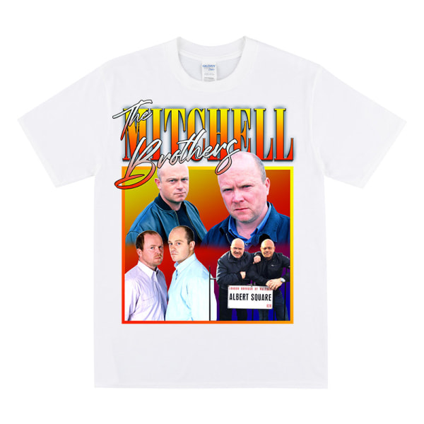 THE MITCHELL BROTHERS Homage T-skjorte White XL