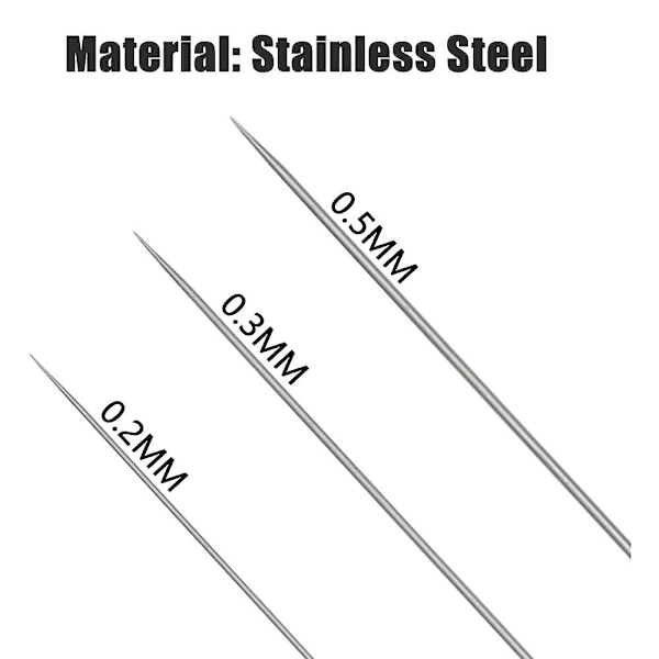 Suutinpistooli Suuttimen Neulakorkki 0,2 mm 0,3 mm 0,5 mm Vaihtotarvikkeet Suutinpistooliavaimella