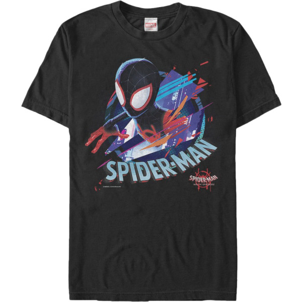 Miles Morales Spider-Man Into The Spider-Verse T-shirt Ny XL