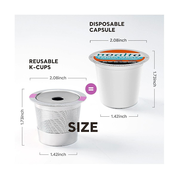 Genanvendelig K-kop af rustfrit stål til K-Mini Plus kaffefilter