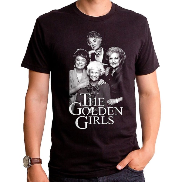 Svart och vit Golden Girls T-shirt XL