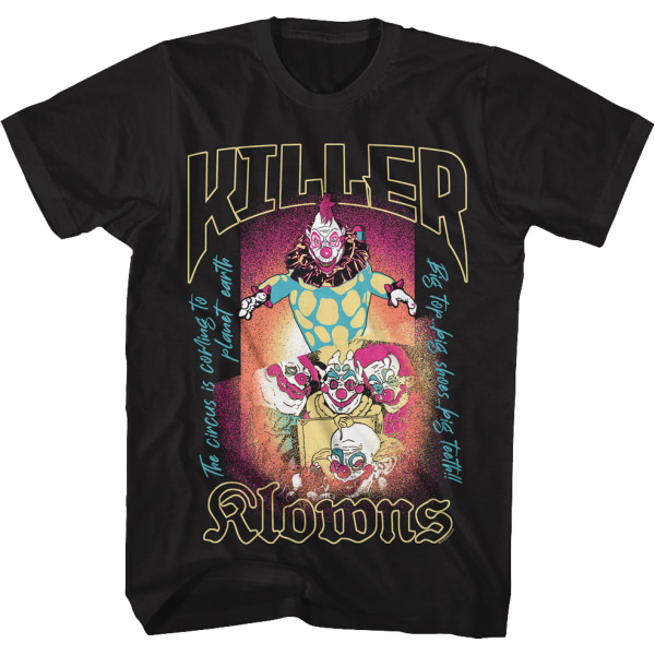 Stor Top Affisch Killer Klowns från yttre rymden T-shirt S