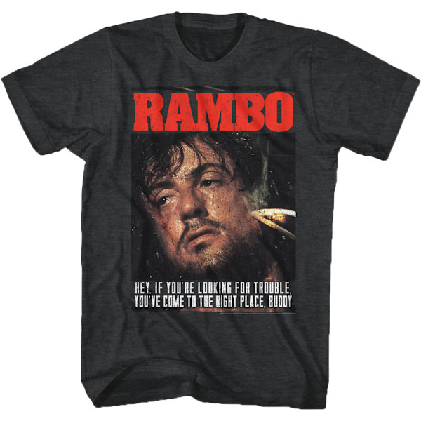 Looking For Trouble Rambo T-skjorte M