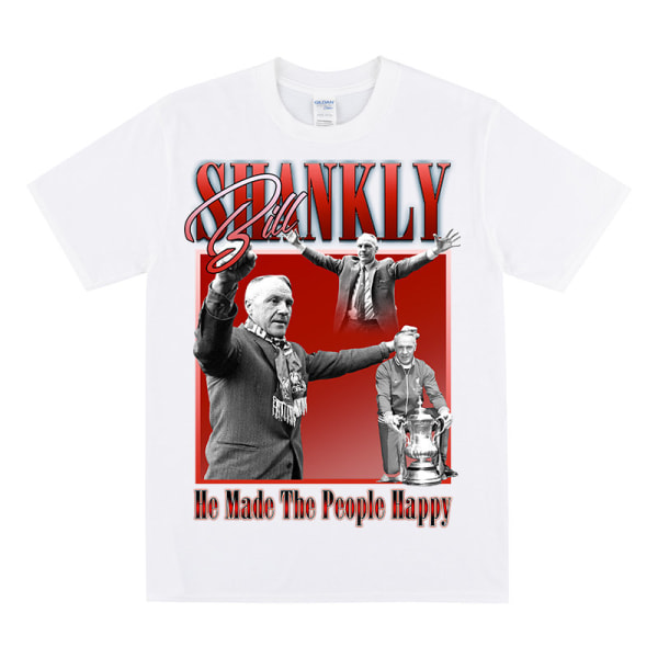 BILL SHANKLY Hyllest T-skjorte For Liverpool-supportere White XXXL