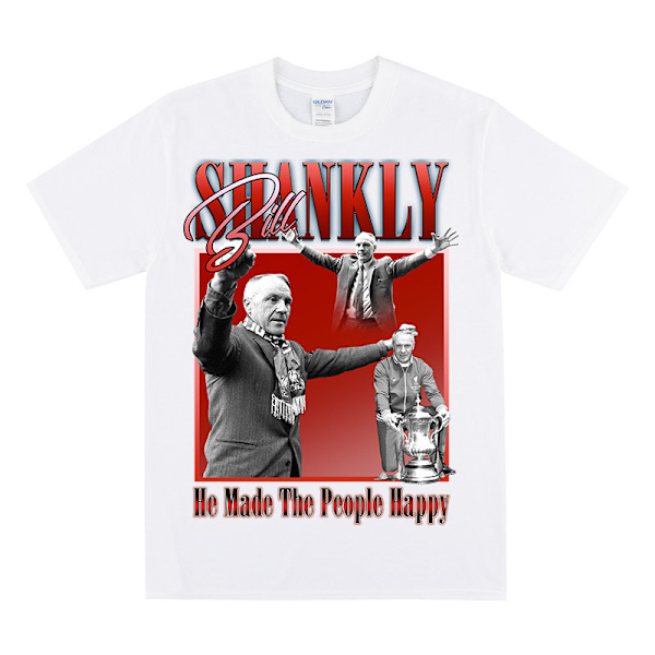 BILL SHANKLY Hyllningströja För Liverpool-Supportrar White M