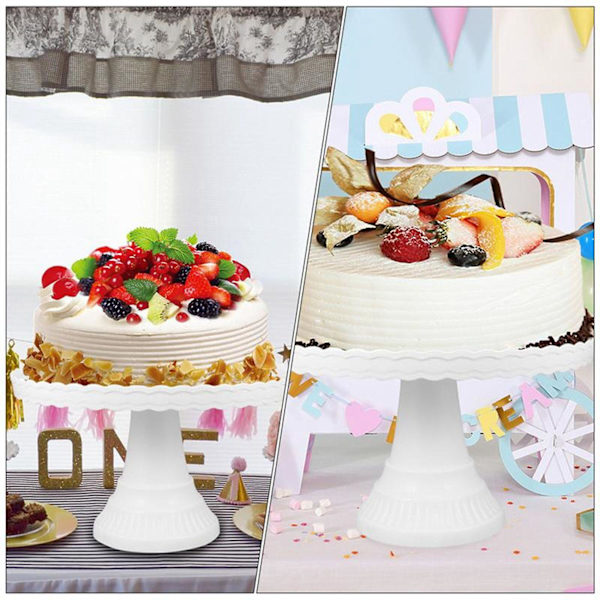 Plastkakestav Displaystativ Bryllupsdekorasjon Bursdagskaketallerken Dessertkakeredskaper Bursdag P