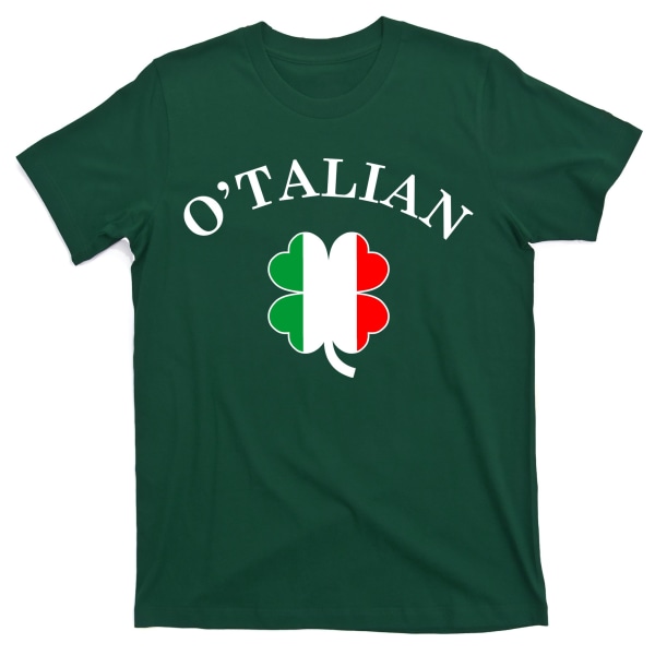 O'Talian Italiensk Irsk Kløverskjorte til St. Patricks Dag XXL