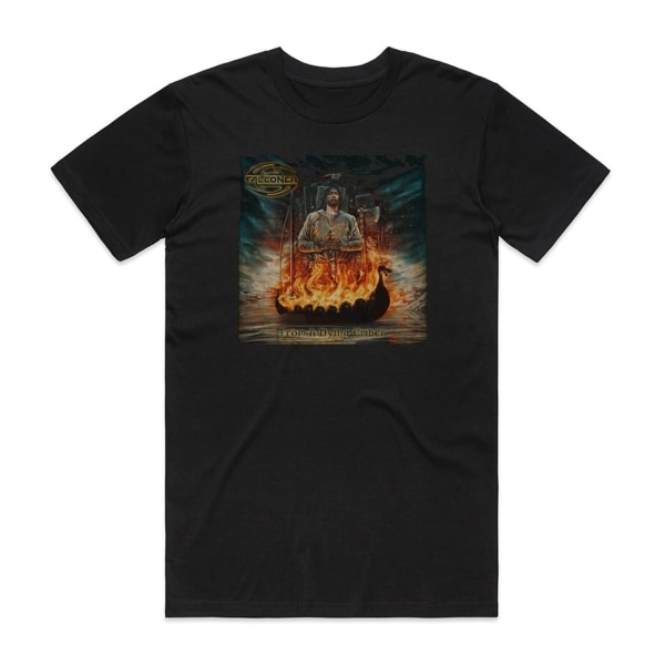 Falconer From A Dying Ember Album Cover T-Shirt Svart L