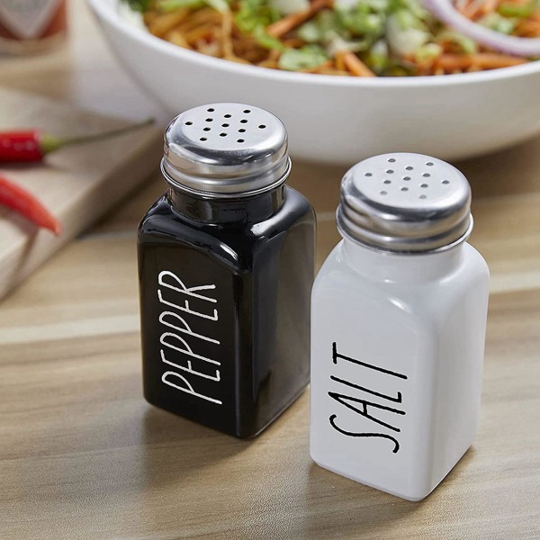 4X Salt- og Pepperdryssersett, Landlig Stil, Moderne Landlig Kjøkkenborddekorasjon