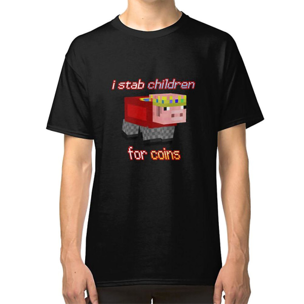 Technoblade I stab Children for Coins T-shirt L