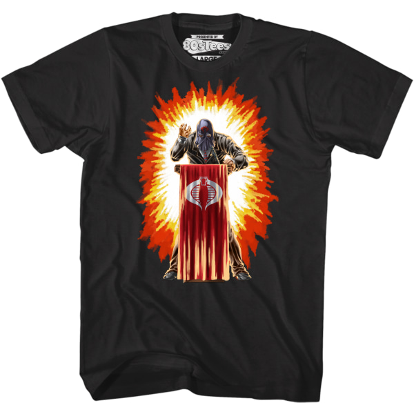 Cobra Commander Box Art GI Joe T-shirt S