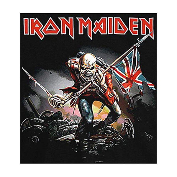 Vintage Rock Musta T-paita Iron Maiden The Trooper XL