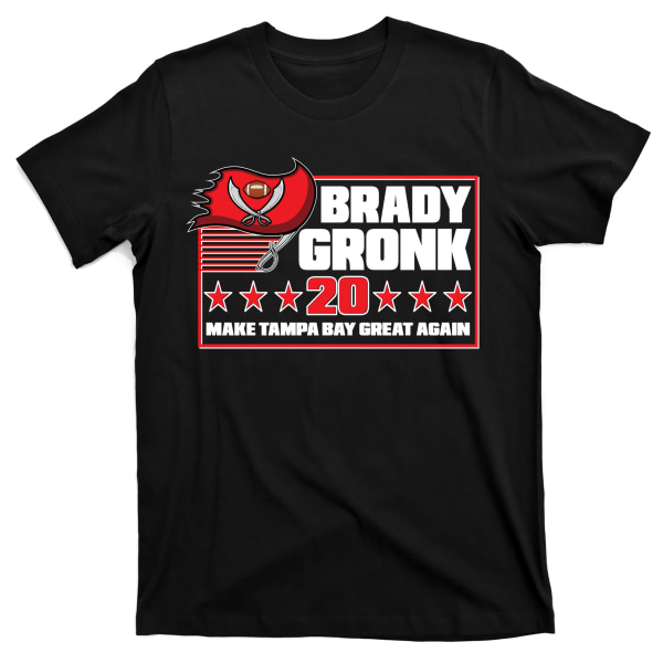 Brady Gronk 2020 Teepa Tampa Bayn Suuruuden Takaisin -paita XXXL