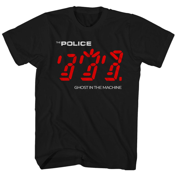 Polisen T-shirt Spöke i maskinalbumkonst Polisskjortan M