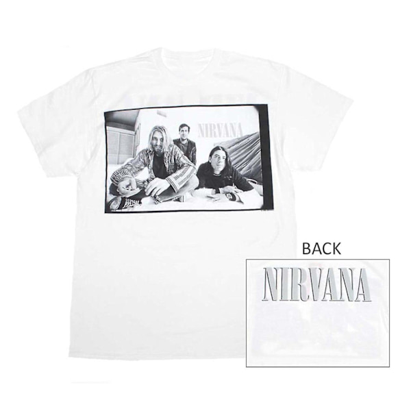 Nirvana T-shirt Nirvana Sort & Hvid Foto T-shirt XXXL