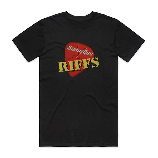 Status Quo Riffs Album Cover T-Shirt Sort XL