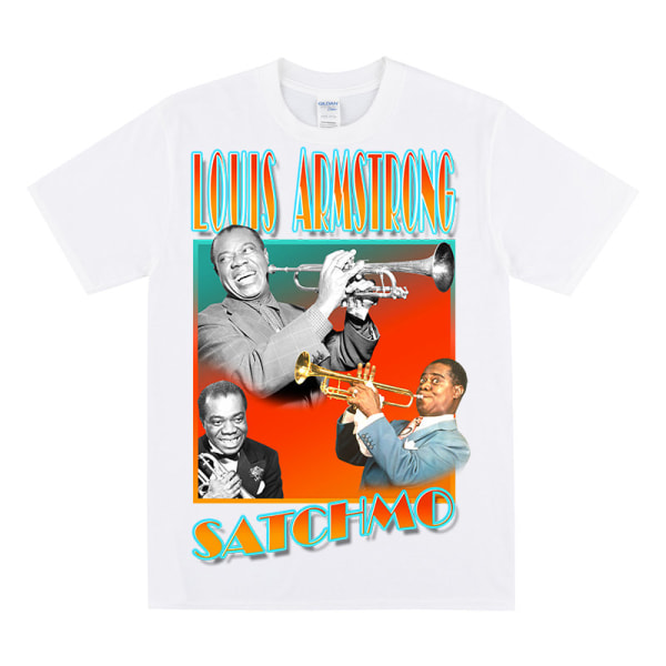 LOUIS ARMSTRONG Hyldest T-shirt White M