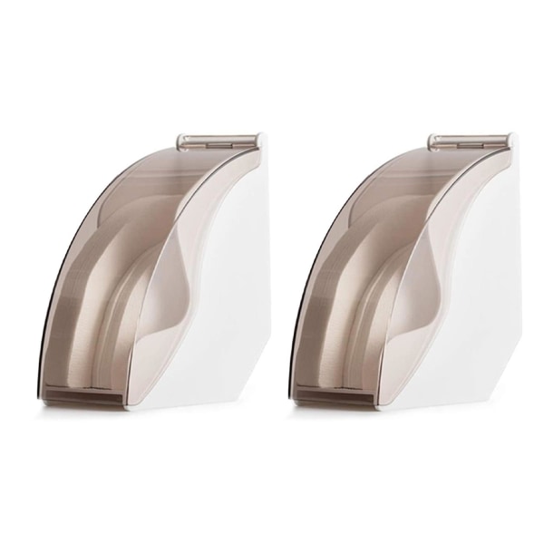 2X Kaffefilterholder, Oppbevaringsboks for Kaffepapir, V60