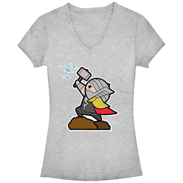 Junior Kawaii Thor V-Hals T-shirt S