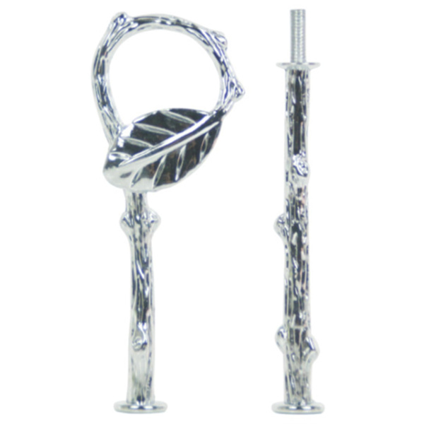 Cupcake Stativhandtag, 2-vånings Vintage Kakfat Stativ Silver
