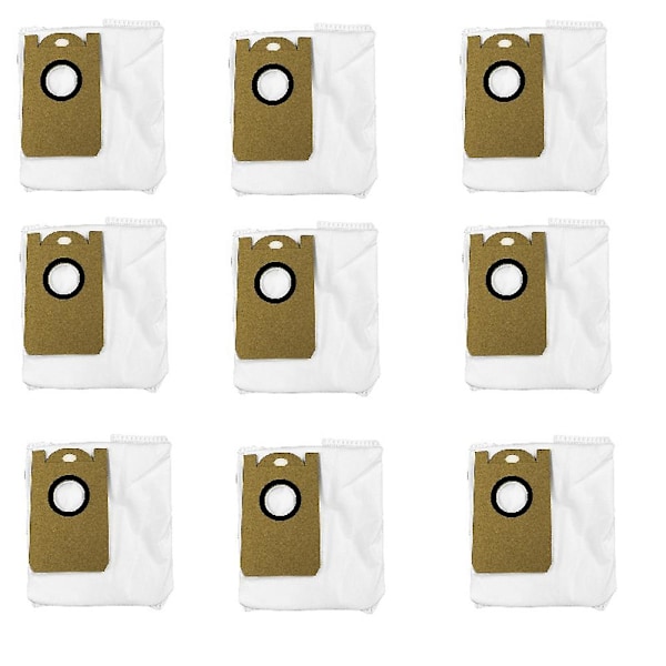 9 pakker egnet for M7pro/max/m8pro robotstøvsuger V980 støvoppsamling søppelpose tilbehør