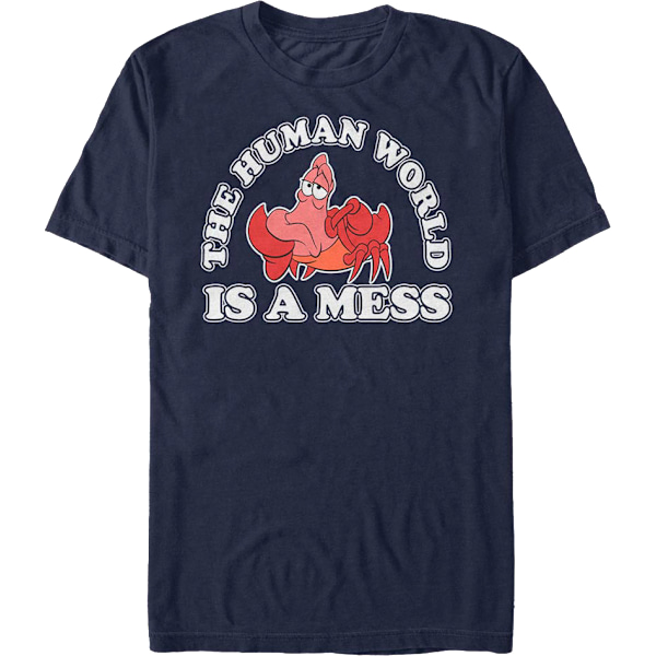Den Menneskelige Verden Er Et Rod Lille Havfrue T-Shirt M