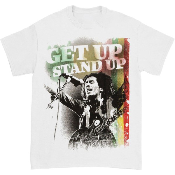 Bob Marley Get Up Stand Up T-skjorte L