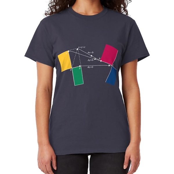 Linjär Algebra T-shirt navy S
