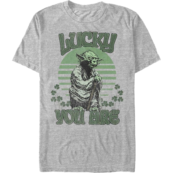 Yoda Lucky You Are Star Wars T-shirt XL
