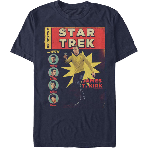 Star Trek T-shirt med Comic Book Cover M