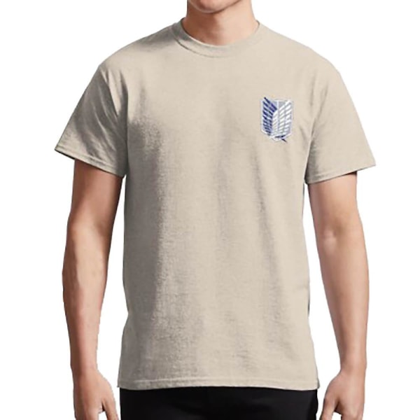 Vanlig attack mot Titan Survey Corps logotyp T-shirt white