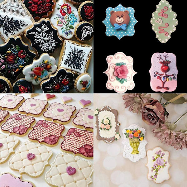 10 stk Kakeutstekersett, Kake Fudge Flis Kutter Mold Sett