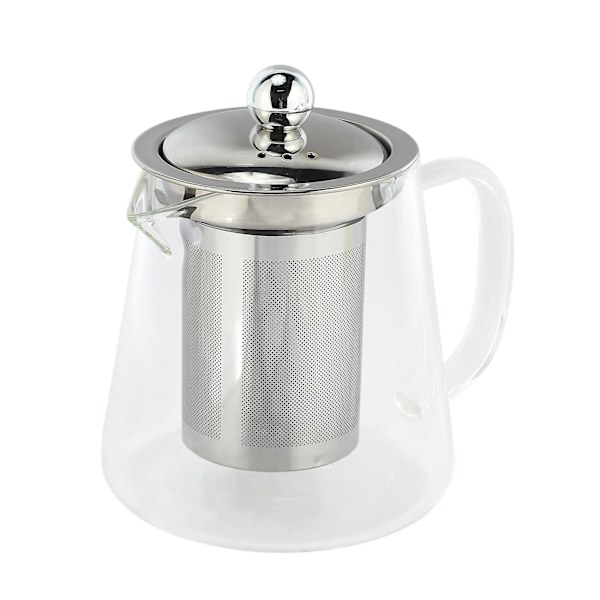 5 Store Tekande i Klar Borosilikatglas med 304 Rustfrit Stål Infusionsfiltre til Opvarmning af Kaffe