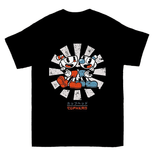 Cuphead retro japansk T-shirt XXL