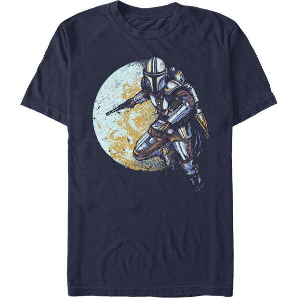 Full Moon The Mandalorian Star Wars T-Shirt L