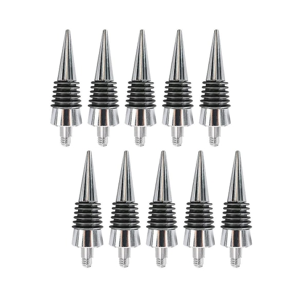 10 Pcs Threaded Wine Bottle Metal Stopper Set, Blank Bottle Stoppers Wedding Reception Gifts