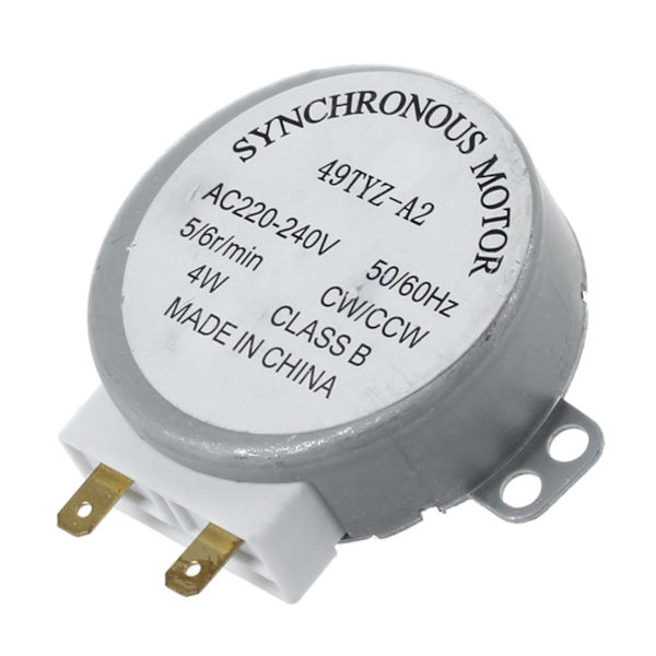 2X AC 220-240V 50/60Hz 5/6Rpm 4W Synkronimoottori Mikroaaltouunille
