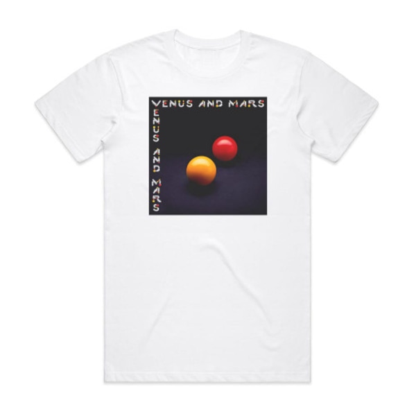 Wings Venus And Mars 1 Album Cover T-Shirt Hvid XL