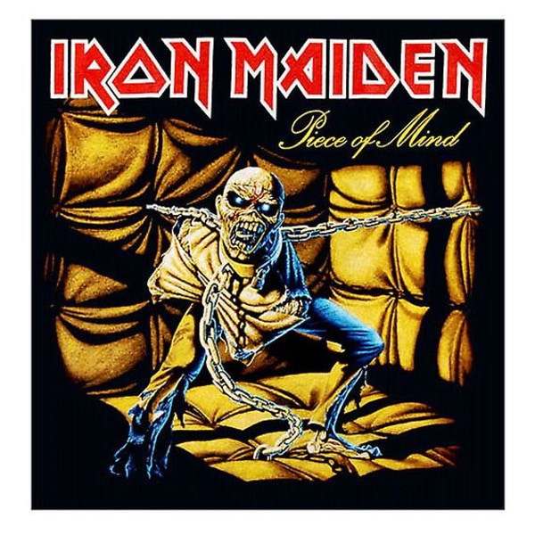 Vintage Rock Black T-shirt Iron Maiden Piece Of Mind M